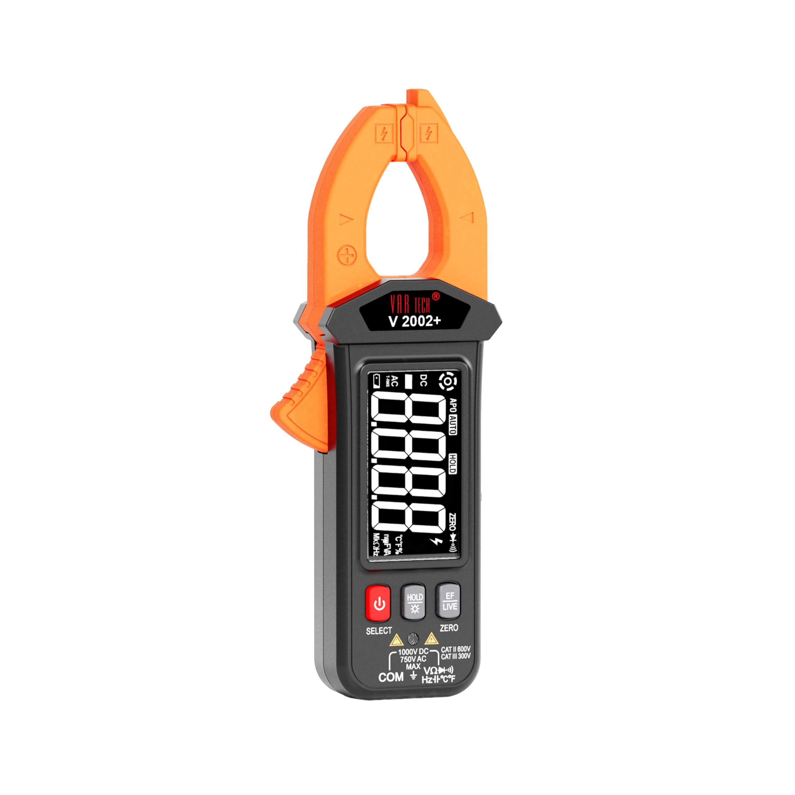 VAR TECH V 2002+ AC DC Digital Smart Clamp Meter mA Leakage tester True RMS-image-15