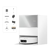 DREAME Aqua10 Ultra Roller Complete Robot Aspirapolvere, Autopulizia Rullo, Supera Ostacoli da 8cm, Auto-Svuotamento, Aspirazione 30.000 Pa, Evita Oltre 240 Oggetti, Controllo Vocale Intelligente