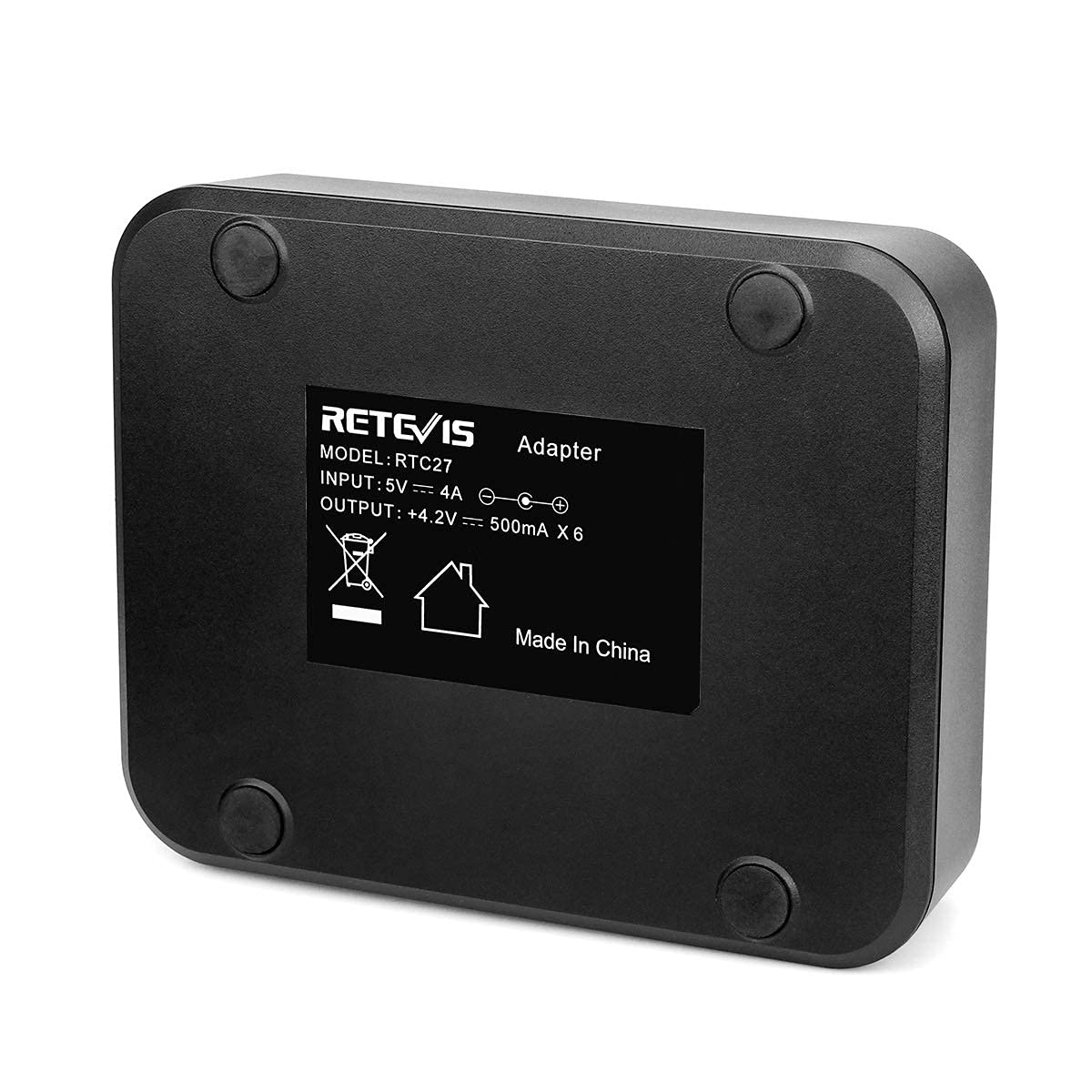 Retevis RT27 Talkie Walkie Chargeur de Base Chargeur 6 Emplacements pour Talkie Walkie Retevis RT27 (1 Pcs)