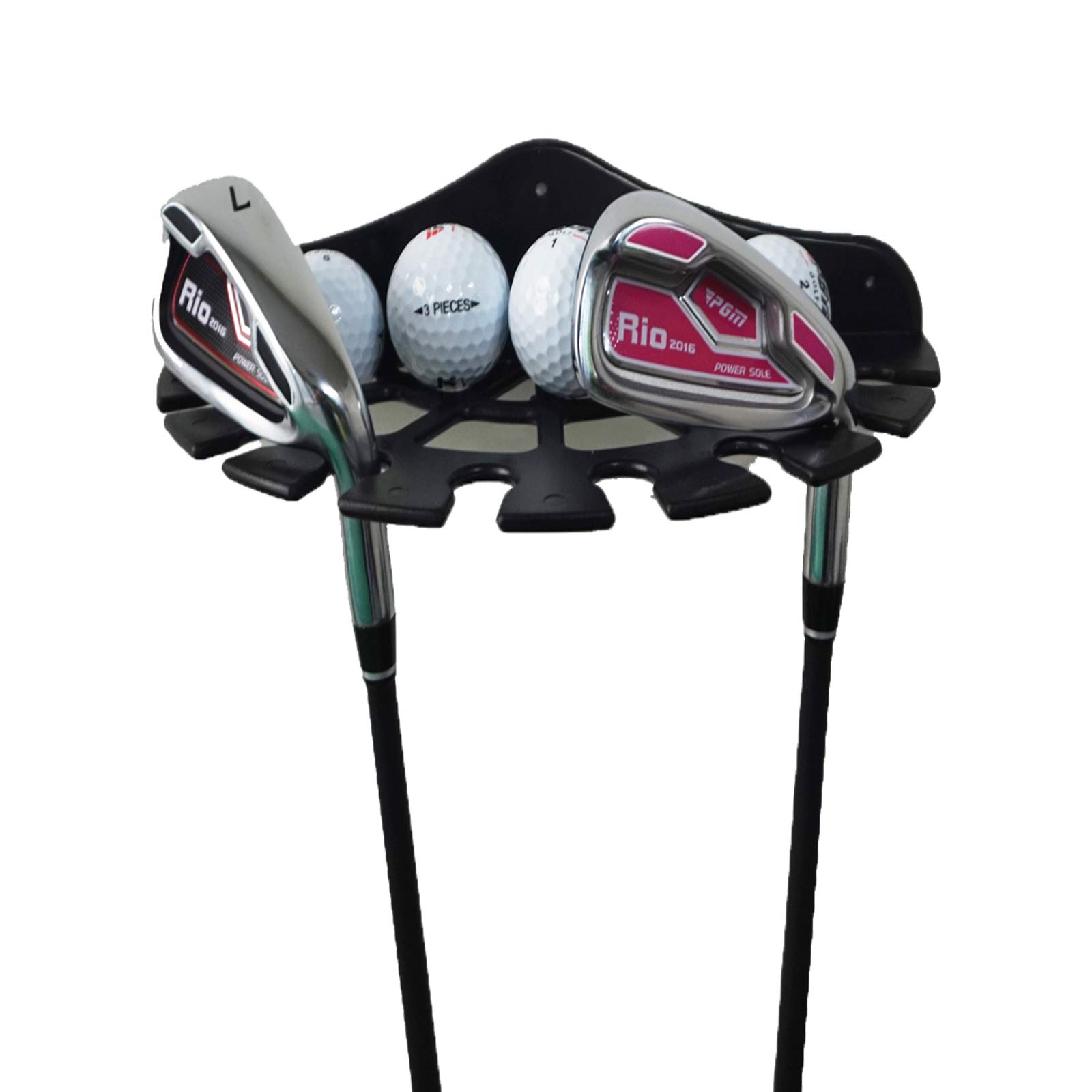 Golf Club Organizers and Golf Ball Display Case, Golf Club Display Shelf , Golf Ball Holder, Golf Clubs Display Bracket Wall Mounted Rack Storage, Perfect Way to Store and Organize Your Golf Equipment