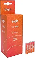 Caixa de Pilha AAA com 40 unidades Elgin Palito - Tubo, Zinco