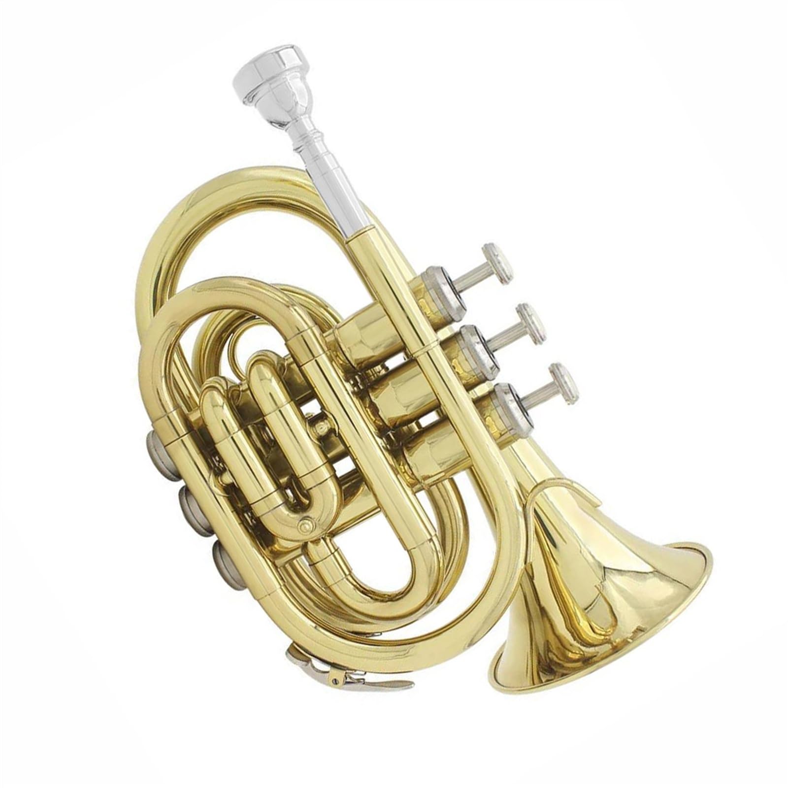 Standard Trąbka Profesjonalna Kieszonkowa Trąbka Tone Flat B Bb Instrument Dęty Blaszany Instrument Muzyczny O Pięknym Brzmieniu