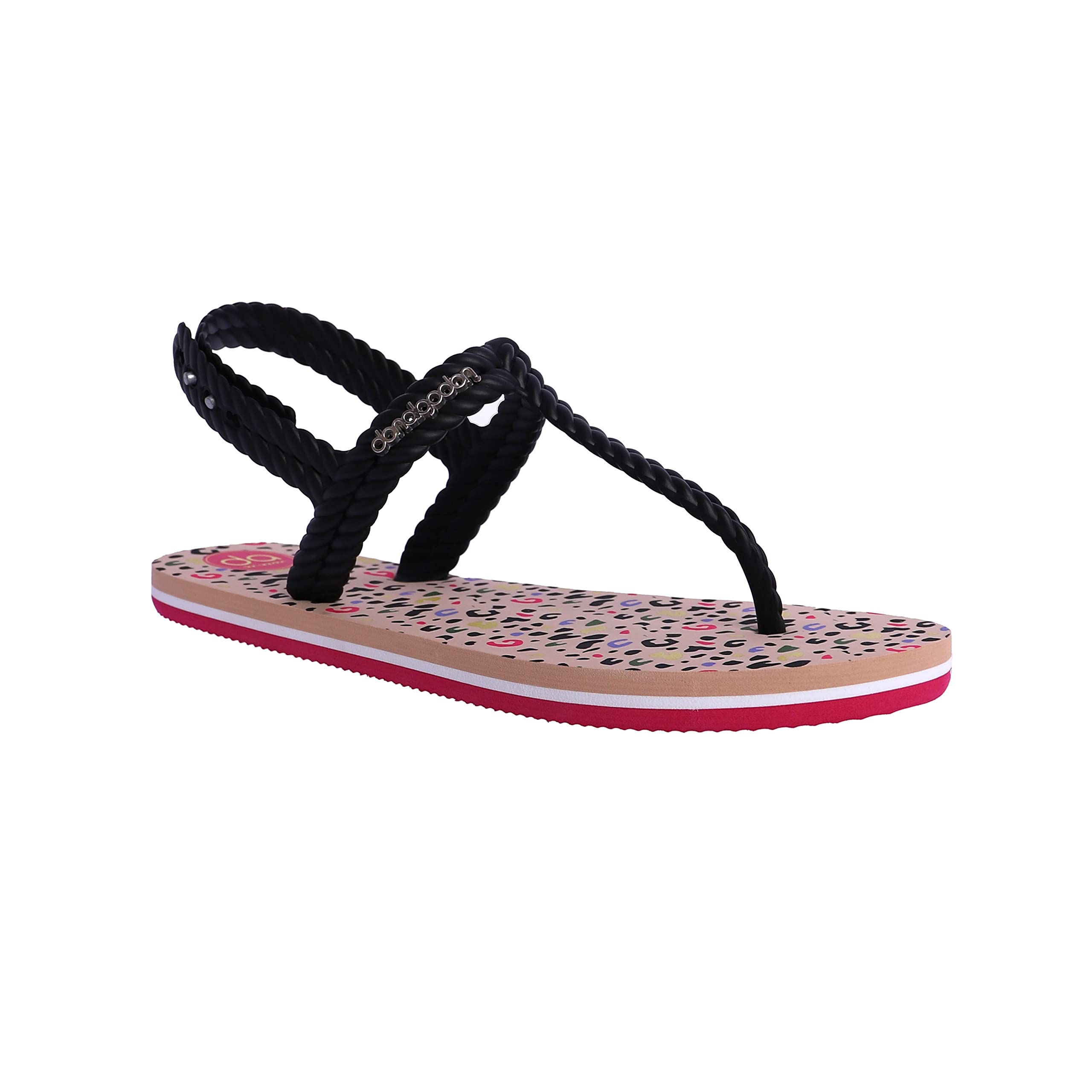 DON ALGODON Rodas, Flip Flops Women-Sandals, multicoloured, 8.5 UK