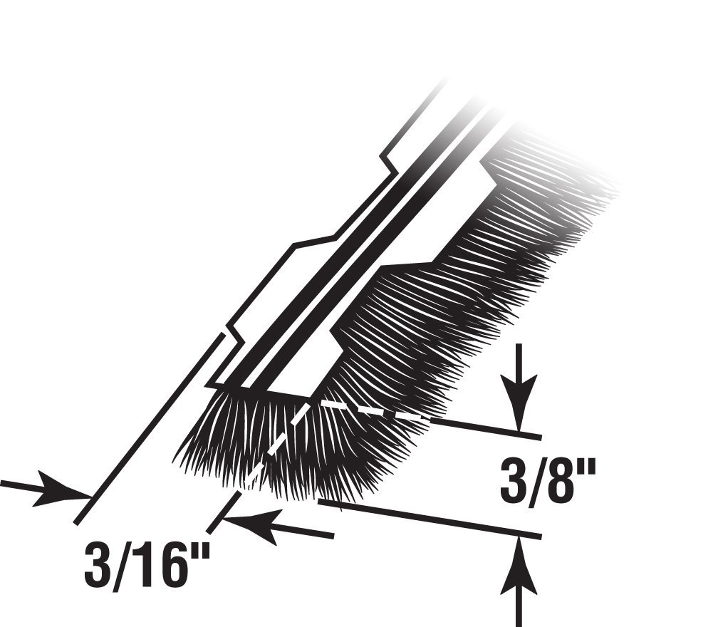 PRIMELINE Products T 8761 Zipper Pile Weatherstrip for Windows & Doors