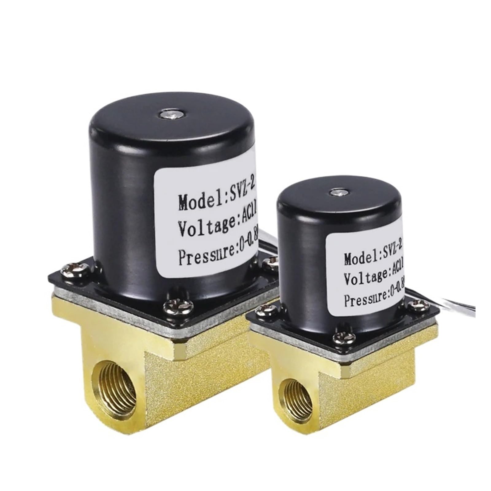 AWWVRLMM 1 Pcs SVZ-2.5L argon arc welding machine solenoid valve G1/8 0~0.8mpa water gas CO2(Onecolor)