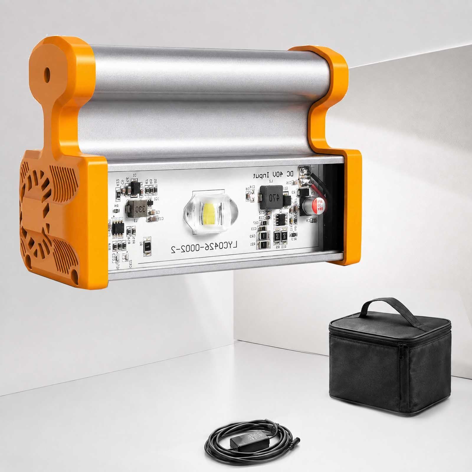 Lampada Led Per Ispezione Superfici,3 Livelli,Supporto Telescopico Light | Luce Grandangolare 155°, 3 Livelli, Testa Girevole 360°, Supporto Telescopico Mani Libere E Cavo 8 M Per Pareti E Soffitti