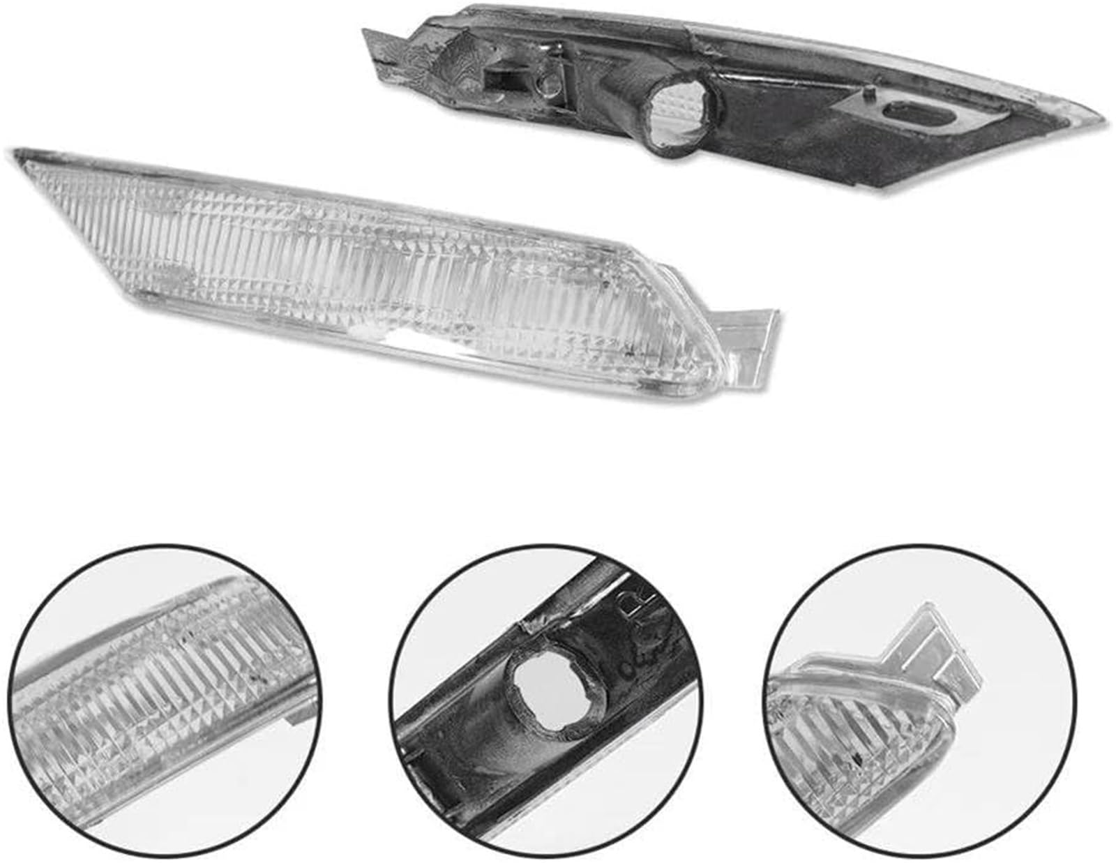 Auto-Seitenlichter Für Mazda RX-8 2004-2008 Auto Vorne für fender Seite Marker Licht lichter(Gelb)