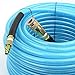 Interstate Pneumatics HU16-100H44 Light Blue Polyurethane (PU) Hose 3/8 Inch x 100 Feet 200 PSI With Plug Installed