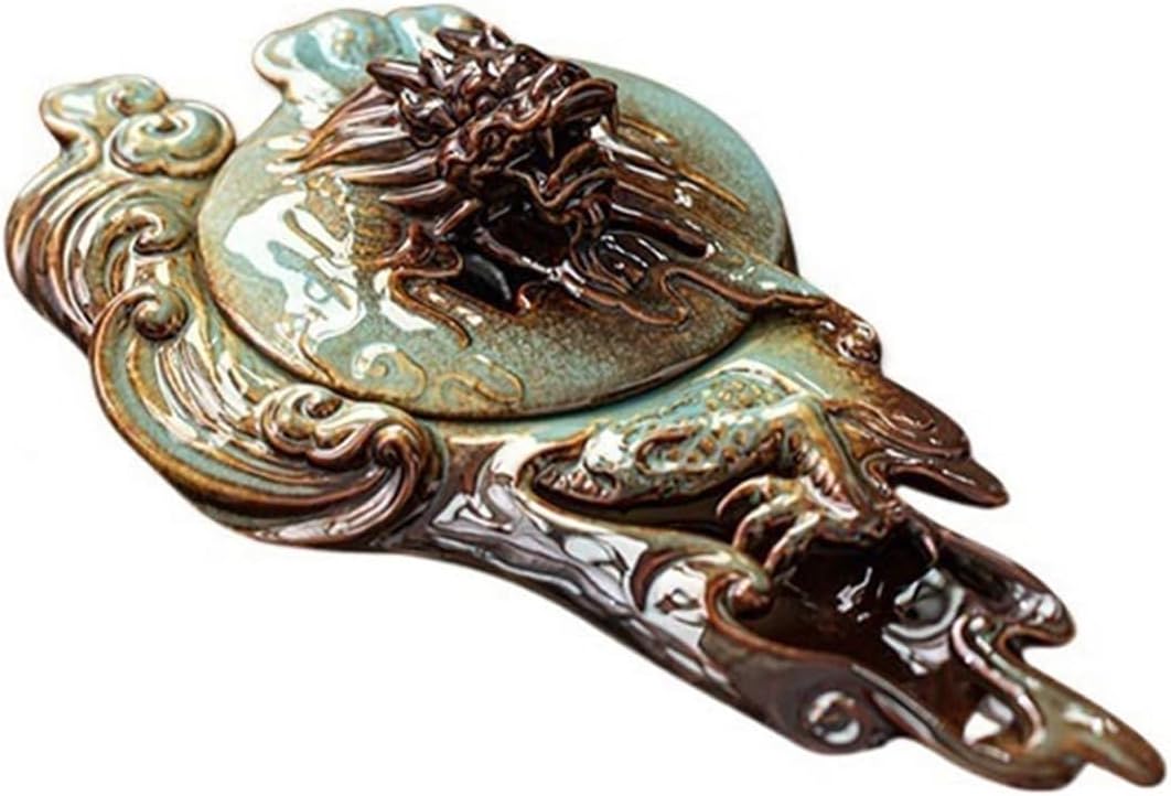 Incense Burner Ceramic Retro Pan Long Incense Burner Household Indoor Zen Incense Holder Desktop Decoration Incense Burner Incense Holders