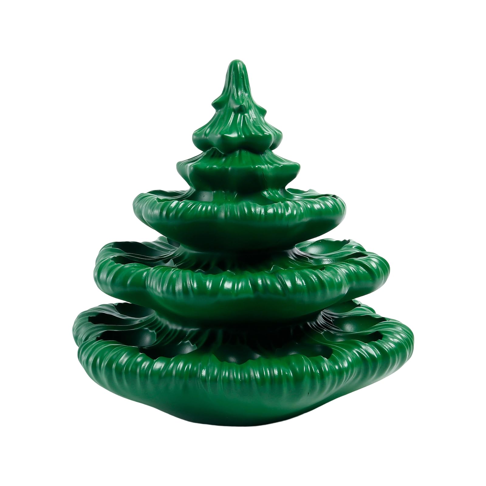 Buxuaaaa Resin Christmas Tree Serving Tray for Devil Eggs Snacks Holiday Party Decor Easy Green Devil Eggs Tray
