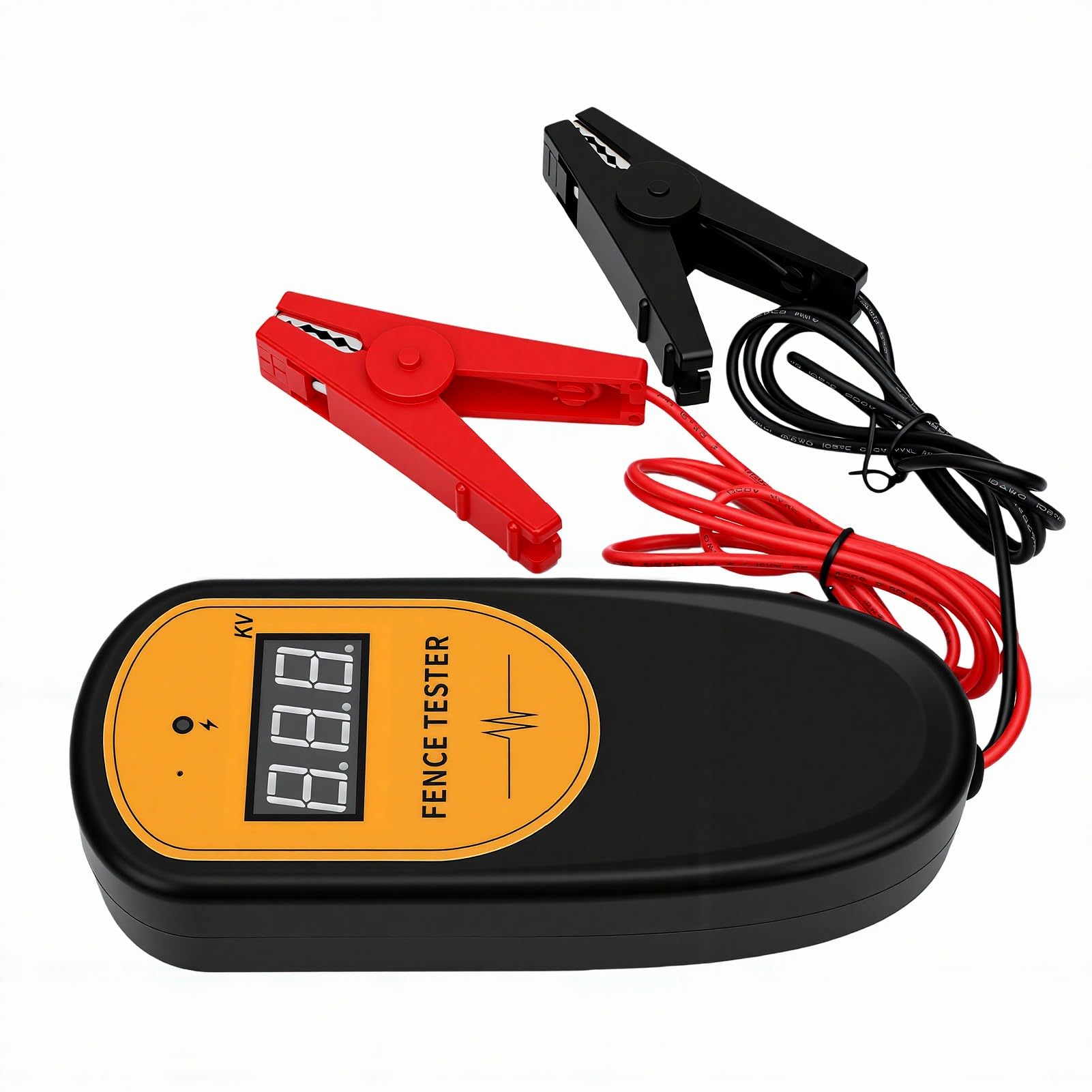Generic Tester per Recinzione Elettrica Ad Alta Tensione Portatile con Protezione del Circuito e Clip Ergonomiche per Recinzioni Equestri 500 V-13 KV