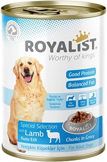 Royalist Adult Dog Lamb Chunks in Gravy 400g