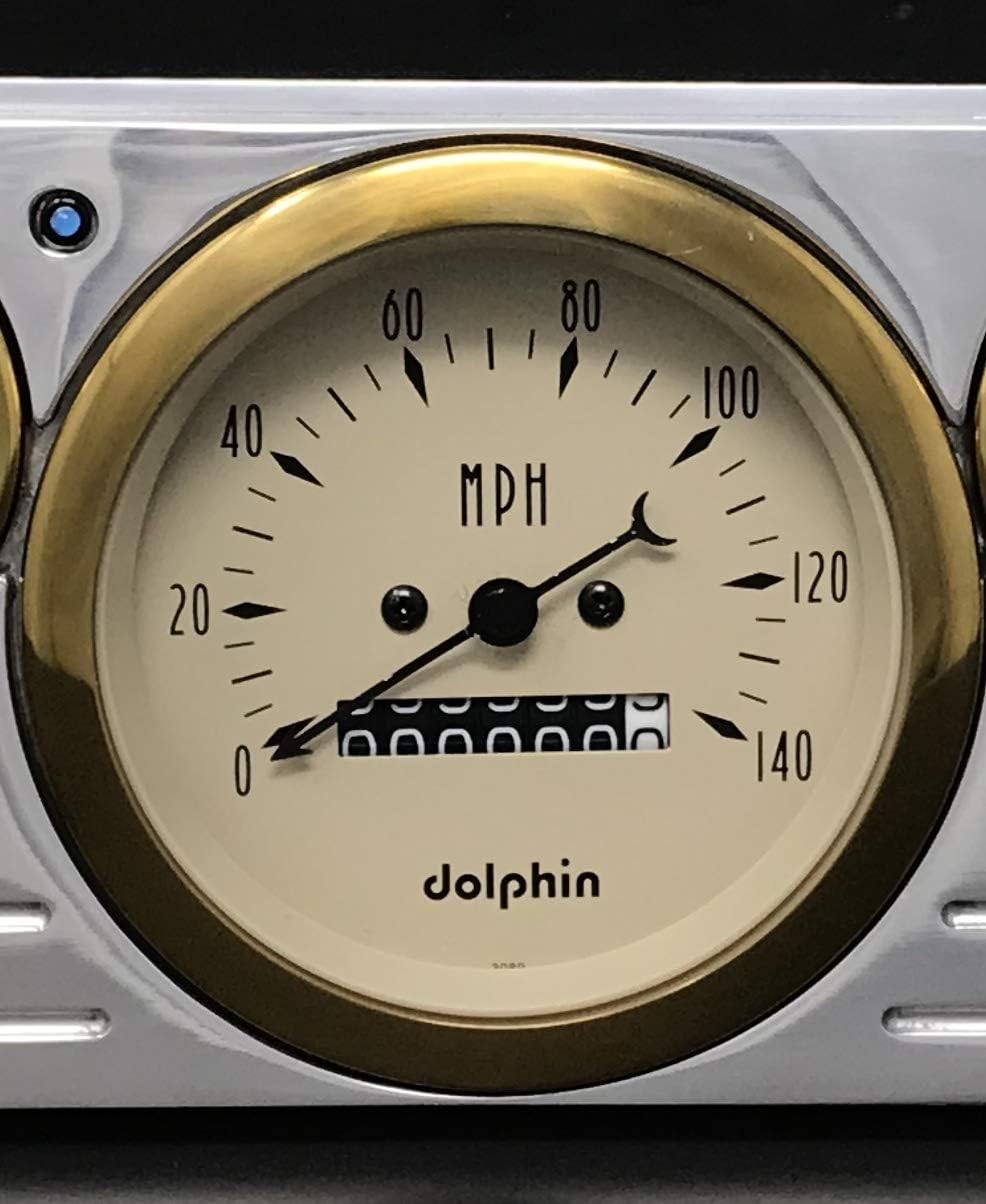 1939 Pontiac 5 Gauge Dash Cluster Panel Set Mechanical Gold