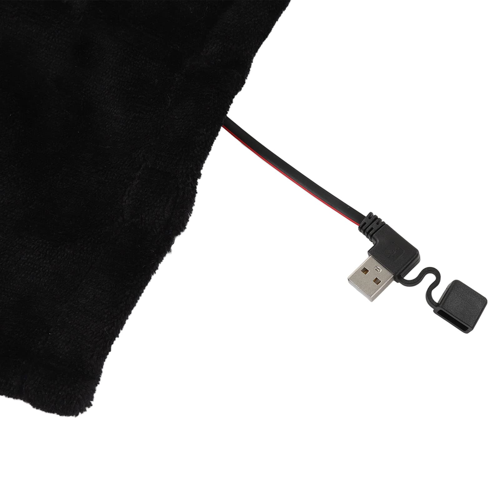 Coperta Riscaldata USB Portatile, Morbido Scialle Riscaldato Lavabile in Lavatrice Portatile con Controllo della Temperatura Getta Coperta Riscaldata Elettrica Senza Fili (Black)