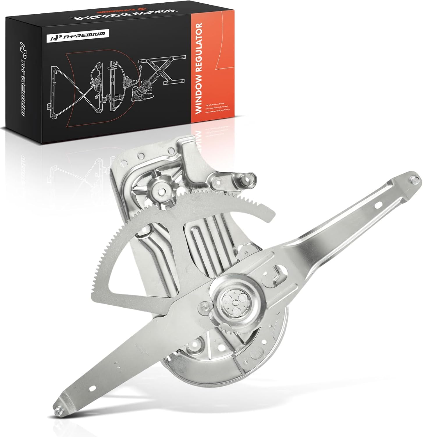 A-Premium Electric Power Window Regulator Without Motor Compatible with Volvo S60 2001-2009 Sedan, XC70 2003-2007 Wagon, V70 2001-2007 Wagon, Front Right Passenger Side