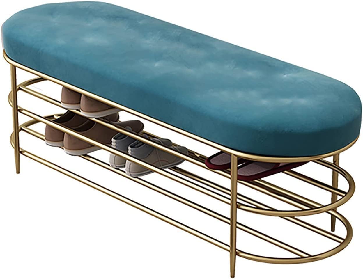 Banc de rangement à chaussures pour optimiser les petits espaces de l'entrée