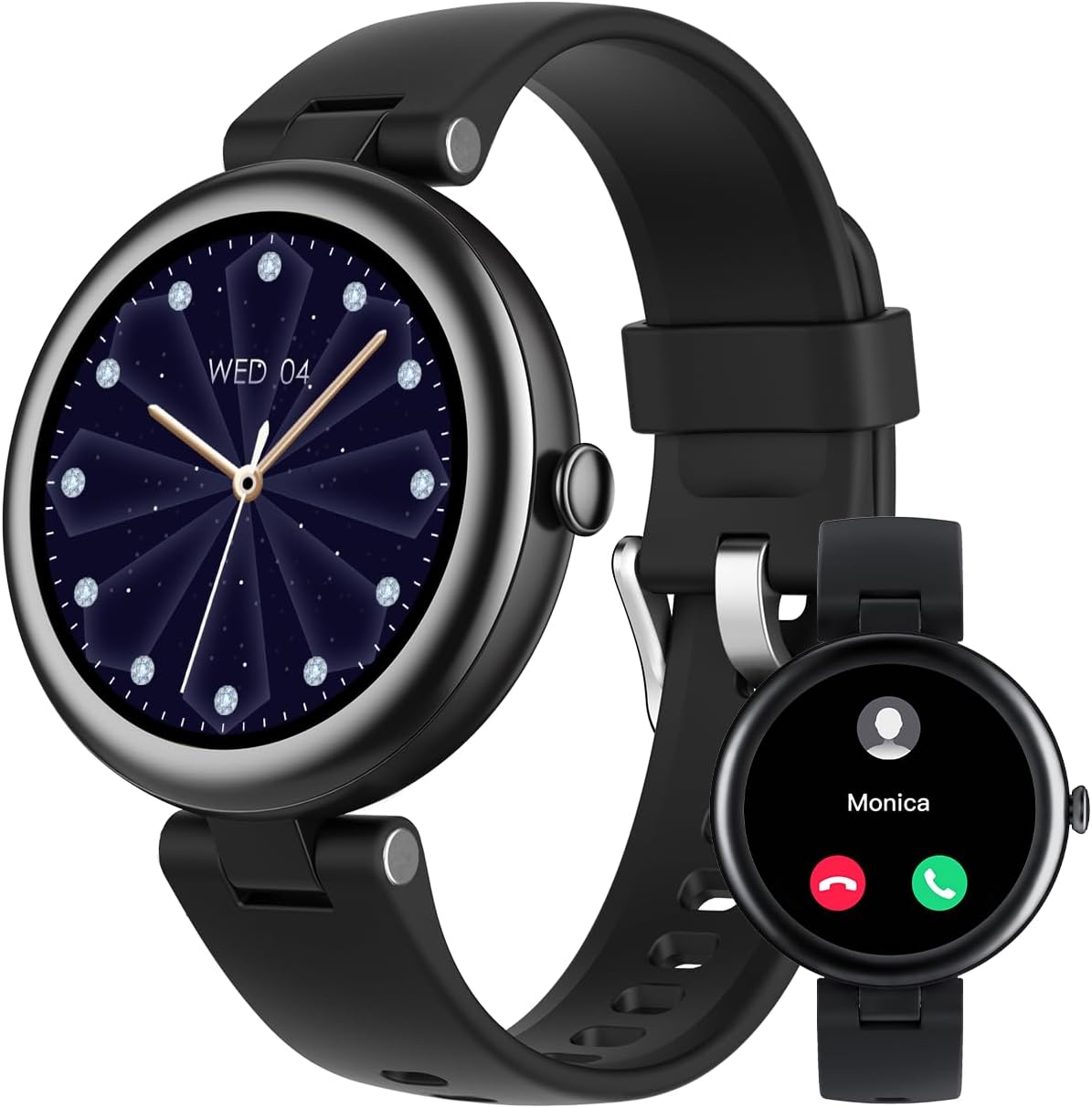 SHANG WING Smart Watches for Women,Stylish Round Screen 40mm Ladies Smart Watch with Step Counter,He… SHANG WING Smart Watches for Women,Stylish Round Screen 40mm Ladies Smart Watch with Step Counter,He…