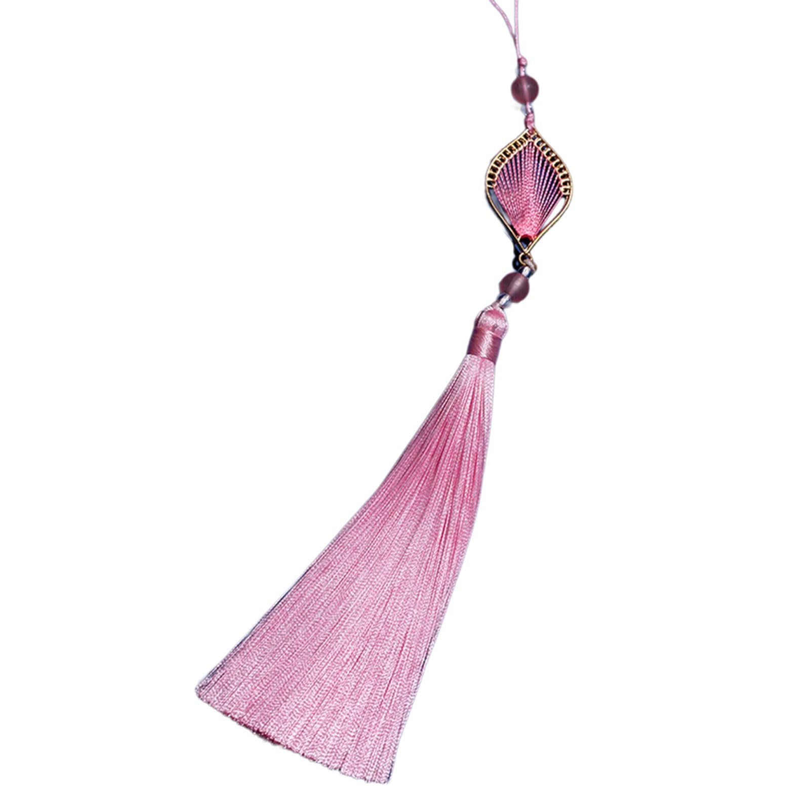 NEWFT Delicate Craftsmanship Tassels Decorations Handmade Soft Tassels Polyester Texture Suitable for Gifts or Decorating