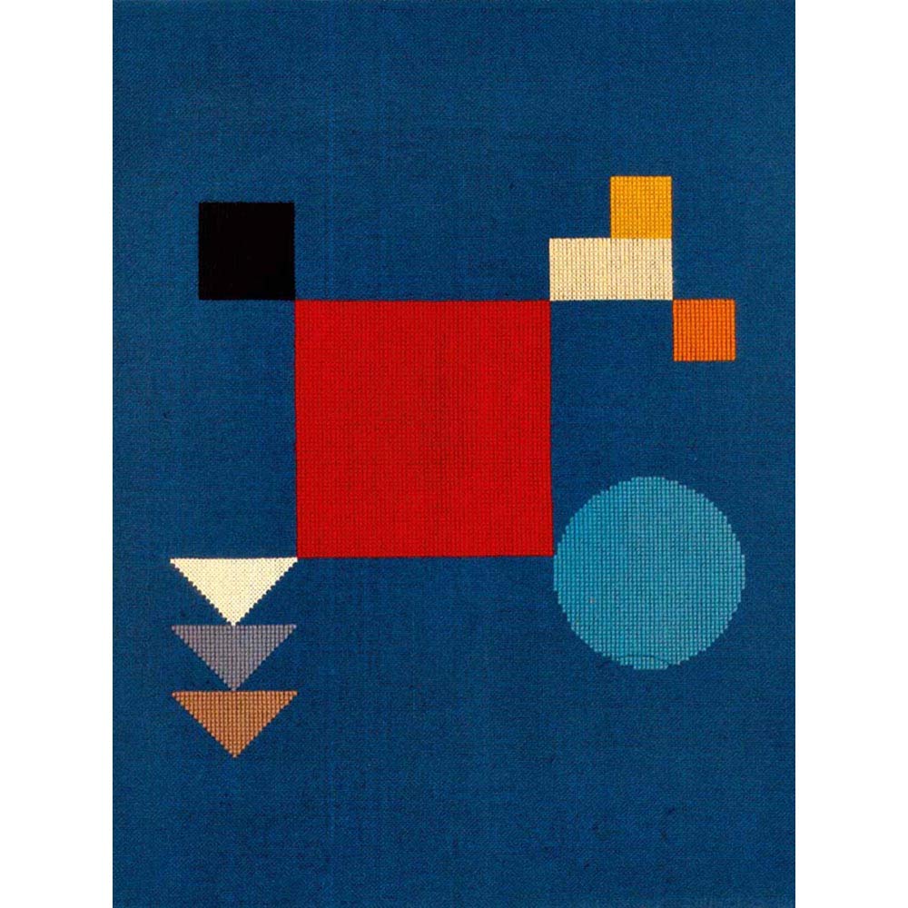 Wee Blue Coo Sophie Taeuber Arp Shapes Art Print Poster Wall Decor 12X16 Inch