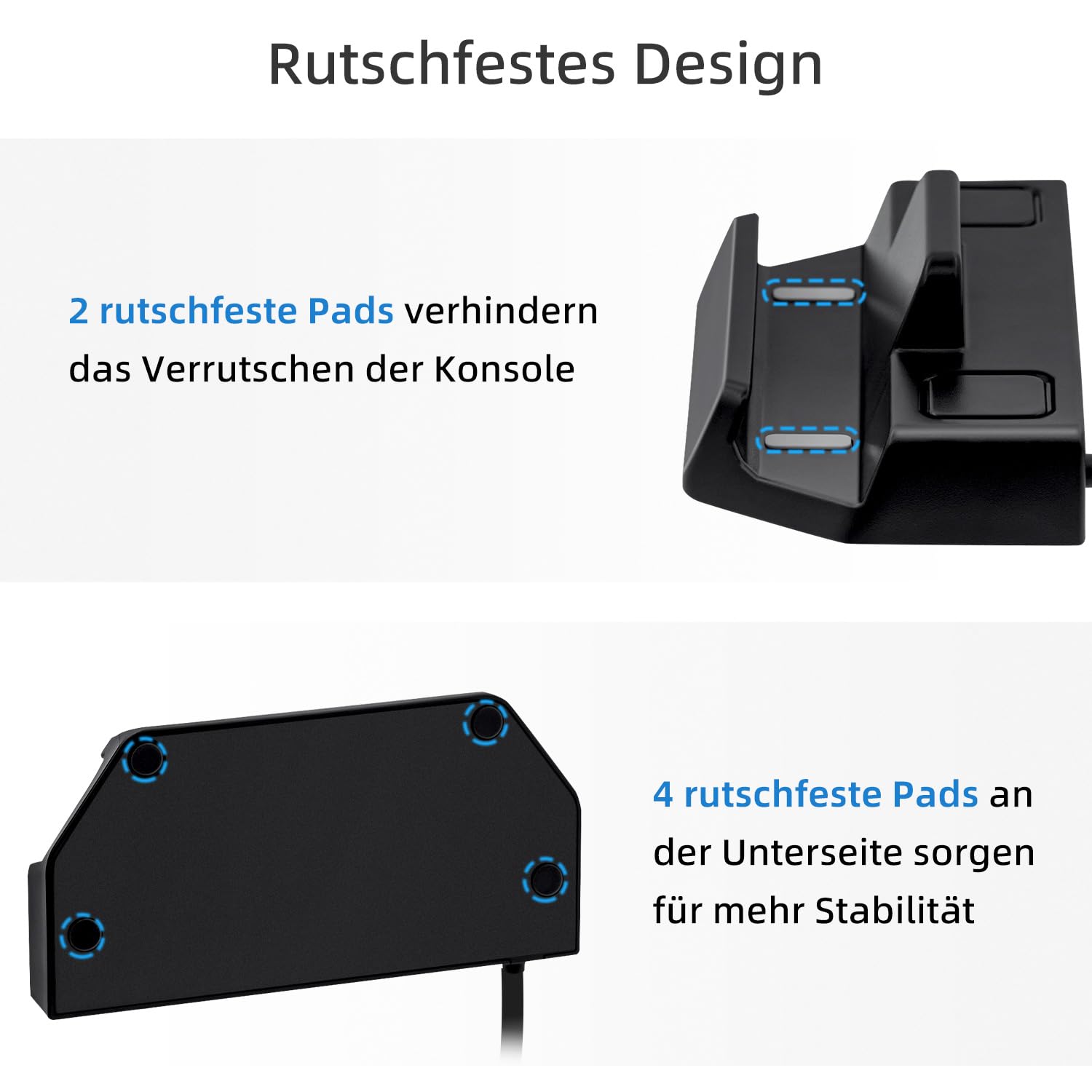 Mcbazel 6 in 1 Steam Deck Dockingstation, Dock, Ladestation mit HDMI 2.0 4K@60Hz/Gigabit Ethernet/3 Port USB 3.0/PD100W für Steam Deck/Nintendo Switch/Switch OLED/ROG Ally/Legion go/MSI Claw