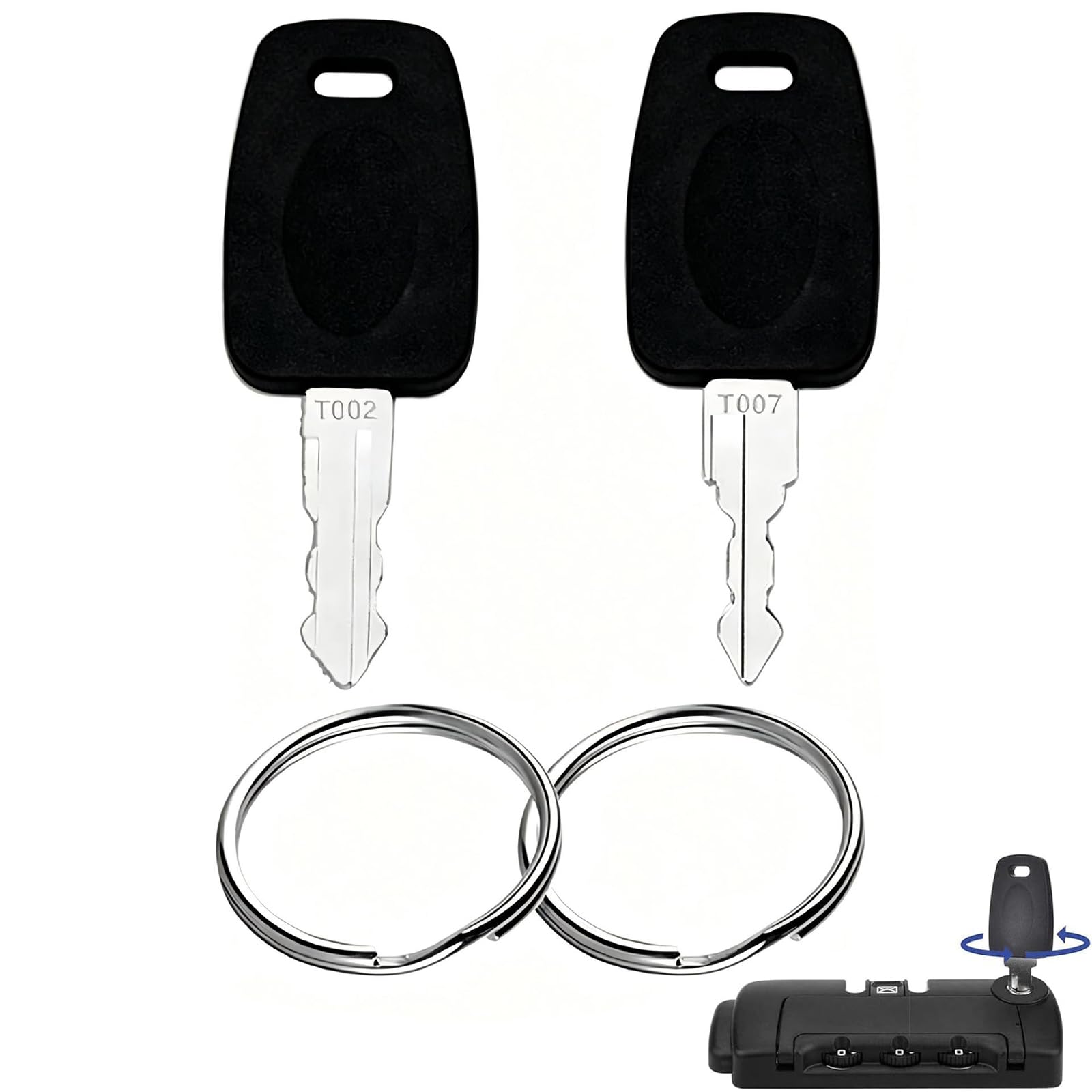 TSA007 鍵 TSA002 キー ２本セット TSAロックキー トラベルバッ…