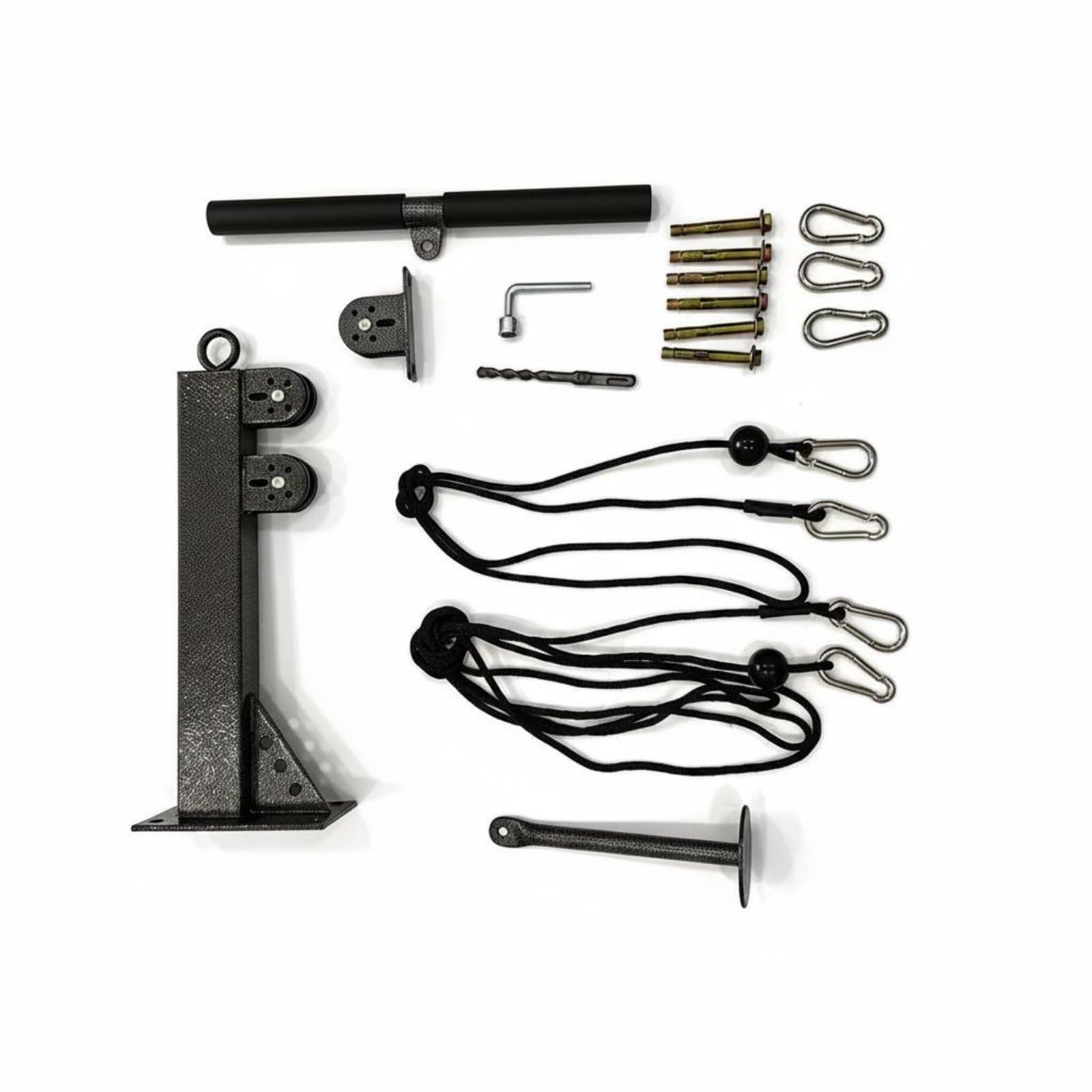 Chest Training Equipment Pulley Home Gym Macchina Carrucole Stazione Cavi Barra Trazioni Struttura Acciaio Cambi Rapidi Impugnature E Corde Adatto per