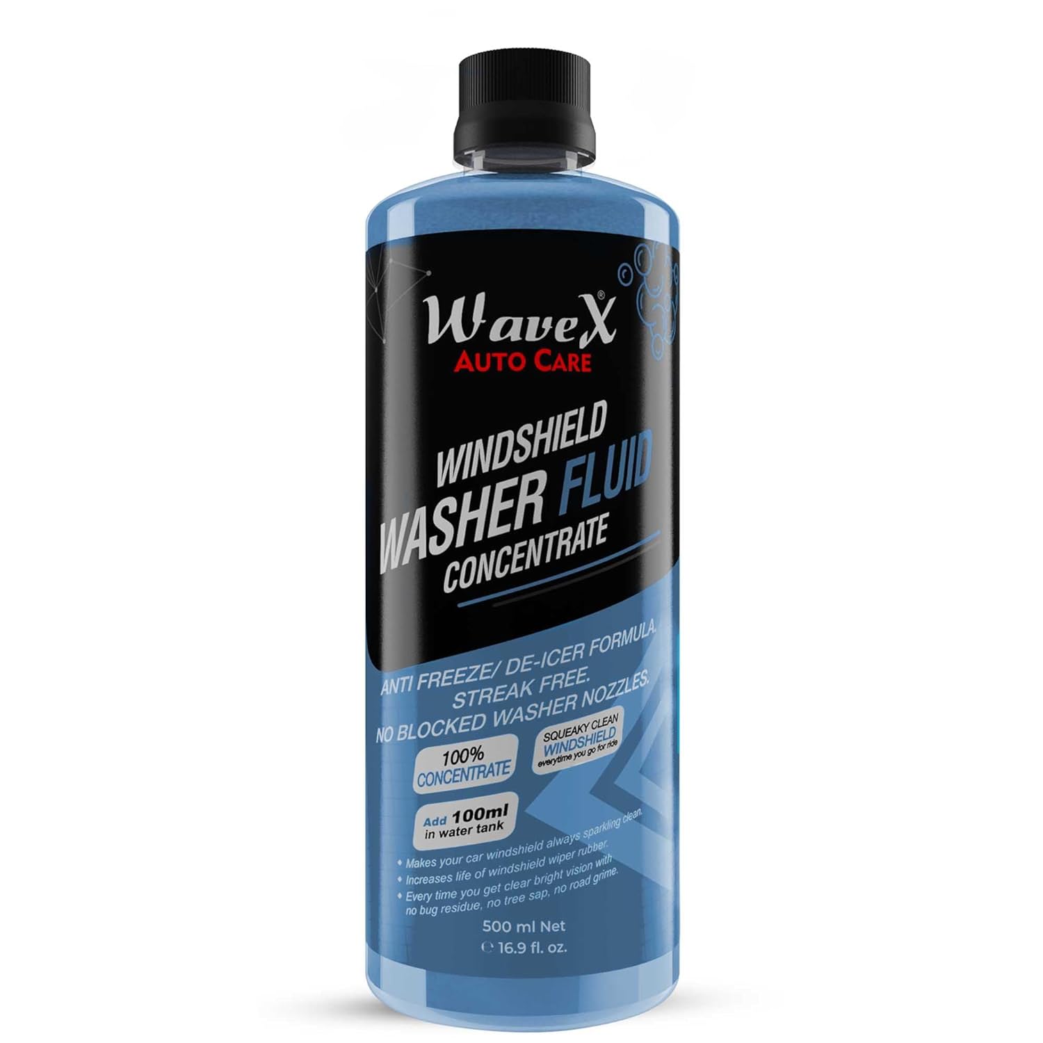 Wavex Windshield Washer Fluid for Car 500ml Car Windshield Cleaner