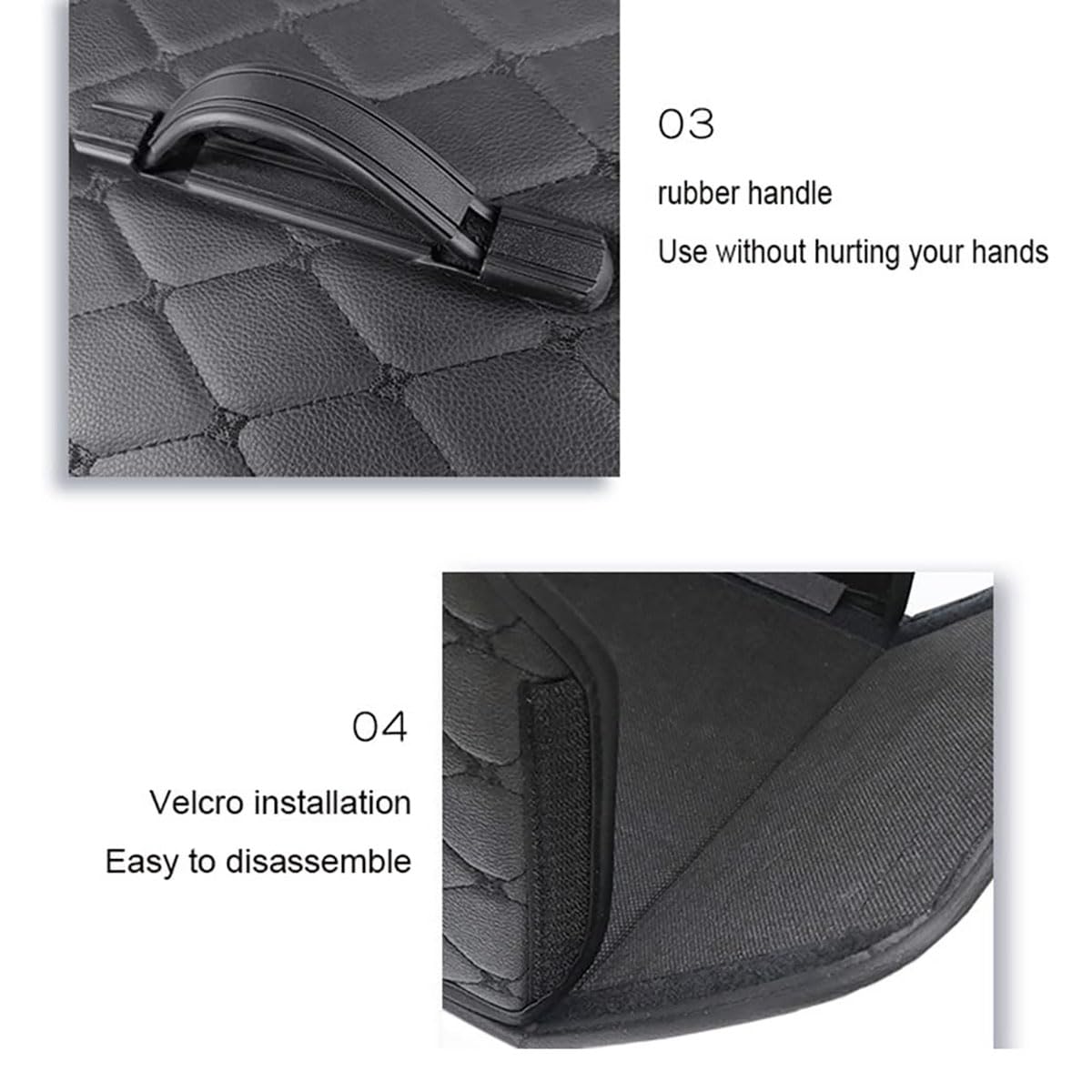 Organizer Bagagliaio Auto per Benz EQA/EQB/EQC/EQE/EQE SUV/EQG, Pieghevole Borse per Bagagliaio in Pelle Scatola di Immagazzinaggio con Coperchio Accessori,M-B/Black-Red