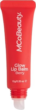 MCoBeauty - Glow Lip Cream - Nutritional Tint for Sweet Feeling - Vegan, Cruelty Free Cosmetics - Berry - Lip Balm & Moisturizer, Stocking Stuffer for Teen Girls