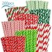 Produktbild PATAZOK 200pcs Papierstrohhalme Rot Weiß Papier Strohhalme Einweg Trinkhalme Bunt Papierhalme Biologisch Abbaubare Halme für Geburtstag Party Hochzeits Babyparty Cocktail Party Feier