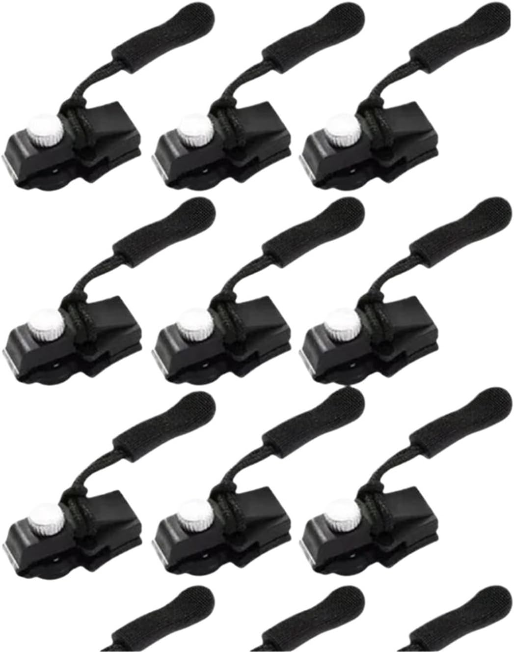 Zipper Replacement 40pcs Universal Zipper Repair Kit Quick Instant Detachable for Luggage Bags and Jackets(Middle)