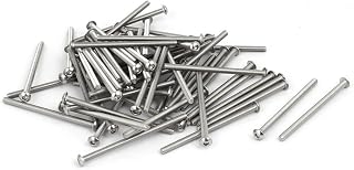 IIVVERR M3 x 50mm 304 Stainless Steel Hex Socket Button Head Cap Screws Bolts 60PCS (M3 x 50mm 304 Tornillo de cabeza Hexagonal de Acero inoxidable Tapa de cabeza Tornillos Tornillos P-ER-NO-S 60PCS