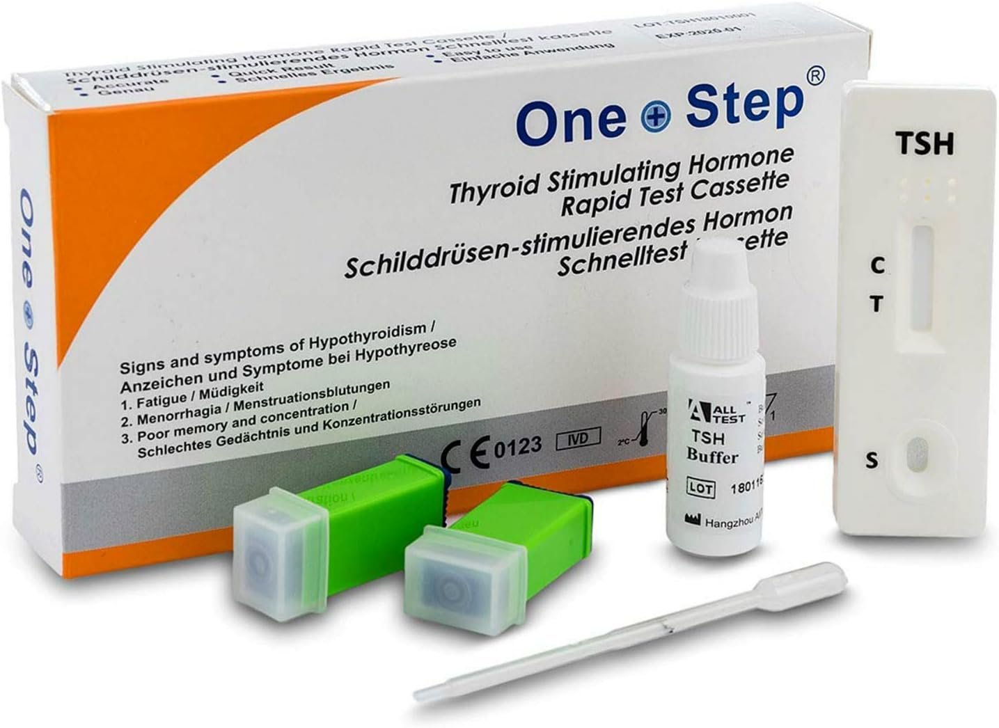 Underactive Thyroid Testing Kit, TSH Blood Tests for Hypothyroidism One Step (1 Test)