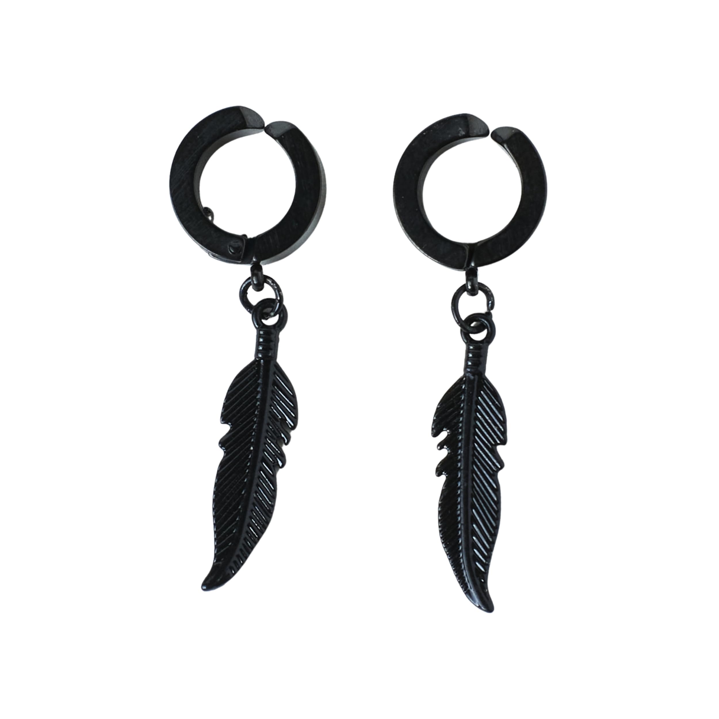 salty alpha Feather Earrings for Men & Boys | Studs | Ear Tops | Hoops | Ear Piece | Stylish & Minimal | Birthday Gift | Aesthetic Jewellery | Accessories for Everyday Wear-picture-34
