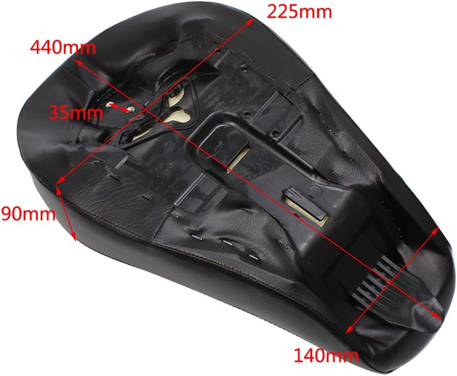 YIBO Motorcycle Black Driver Front Leather Pillow solo Seat Cushion For Harley Sportster XL 1200 883 72 Forty Eight 2016-2020
