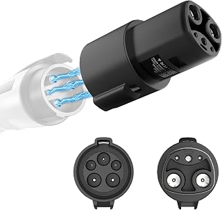 J1772 to Tesla Adapter - Max 80A 250V AC, EV Charging Adapter for Tesla Model 3/Y/X/S, Safety Certified,Easy Setup J1772 to Tesla Adapter for Tesla Cars Only