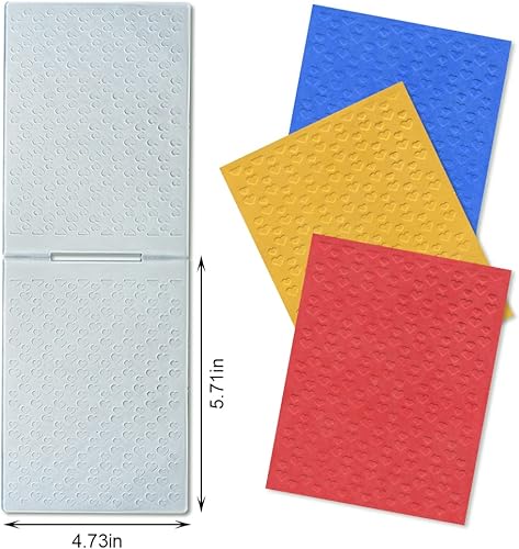 Miniatura 2 de Carpetas en relieve de plástico para hacer tarjetas, fondo de patrón de corazones pequeños, plantilla de plástico para bricolaje, álbum de fotos,