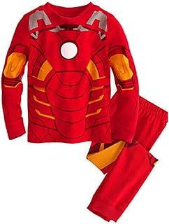 Boys Superhero Pajamas 2 Piece Toddler Kids Long Sleeve Top and Pants Snug Fit Pjs Sets Cotton Sleepwear 2-7T