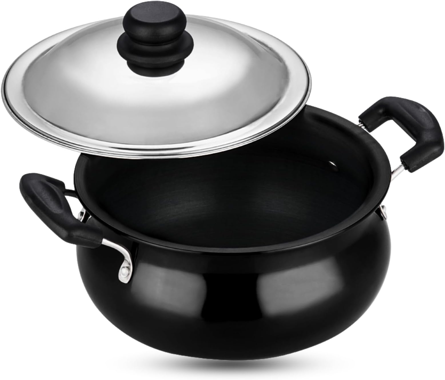 Hard Anodized Handi with Lid- Medium, 5 Ltr Non - Induction