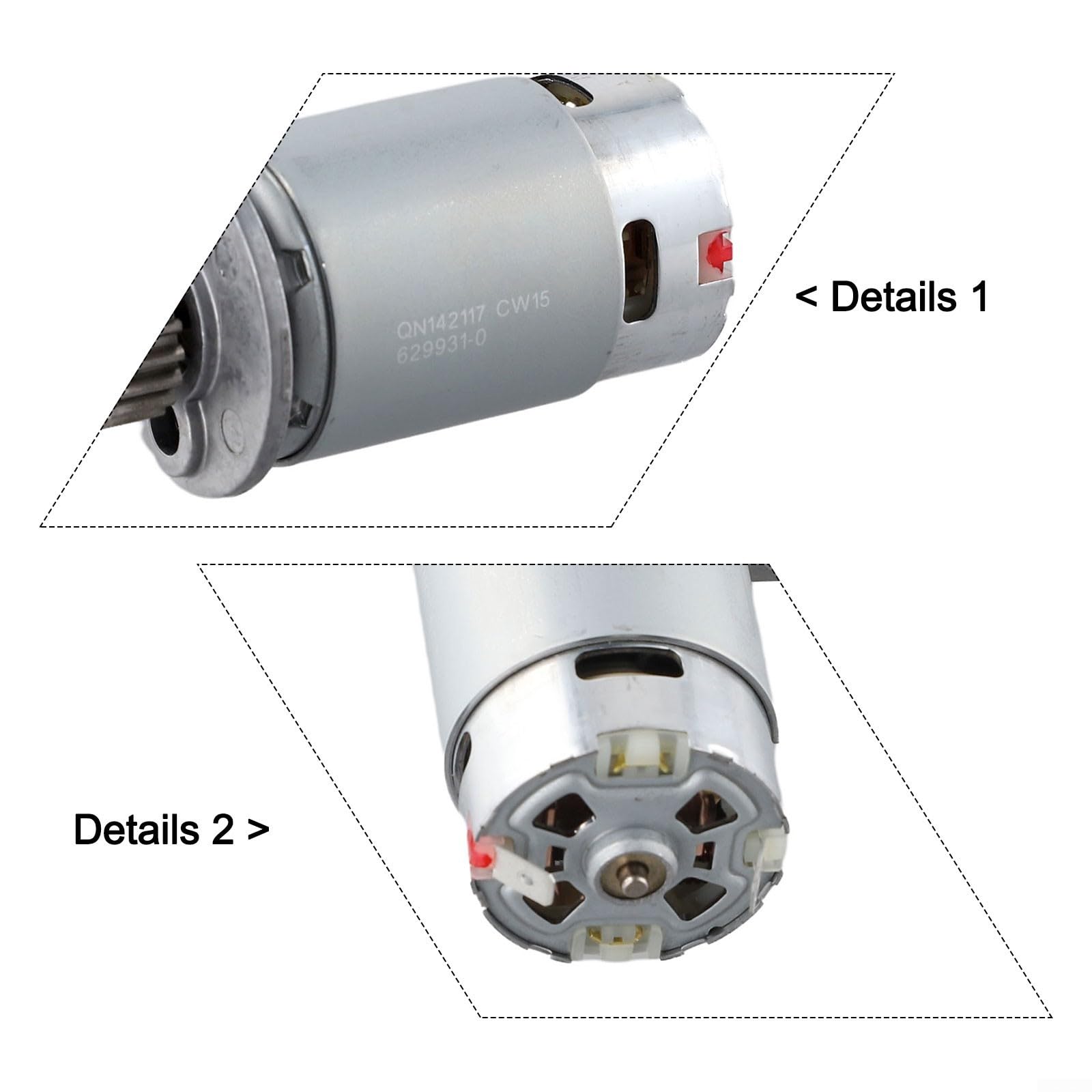 Zilimontt Ersatzmotor 629932-8 629932A8 14,4 V 18 V, Motorersatz für schnurlose Elektrowerkzeuge, für BUR141 BUR181 DUR141, DUR181 Serie Teile