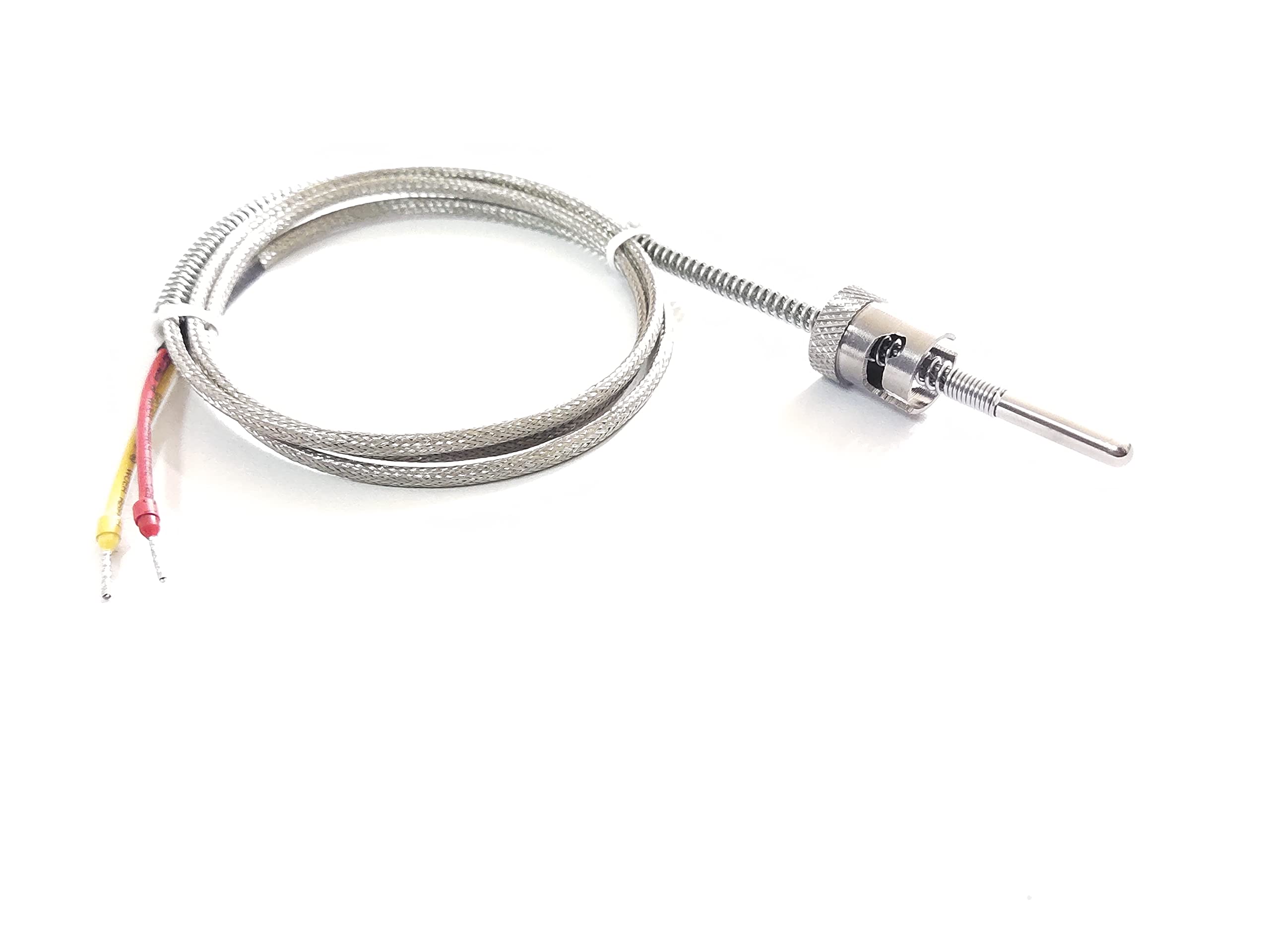 THERMONIC BRAND PREMIUM QUALITY K TYPE SPRING HOLDER THERMOCOUPLE WITH FIBERGLASS/FIBERGLASS/SS BRAINDED WIRE (1 MTR)-picture-30