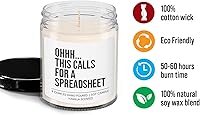 Vista 3 de Vela contable 9oz OOOH, Esto llama, Oficina Contabilidad Asesor Financiero Colegas Analista Impuesto CPA Hoja de cálculo Auditor Contable