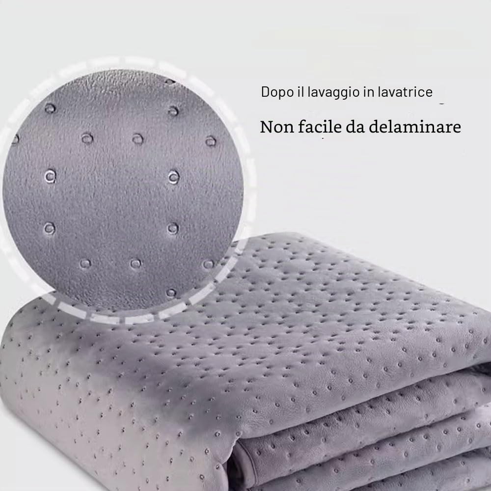 Coperta termica,spegnimento automatico, 150 x 80 cm, display LED, protezione da surriscaldamento, coperta in pile, con timer di 12 ore e 3 livelli di calore, in lavatrice,Beige
