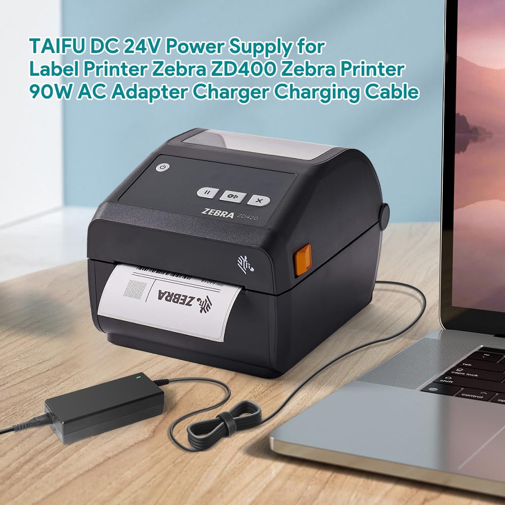 Adaptateur Secteur 24V Pour Imprimante Zebra ZD400 ZD410 ZD420 - Chargeur Puissant