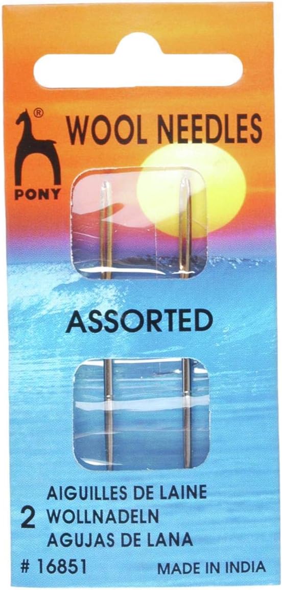 Pony Gold Eye Sewing Needles: Wool, Multi-Colour