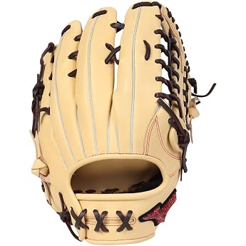 MIZUNO WILLDRIVE RED for Soft Fielders Size 14 Blonde x Rose Brown 14