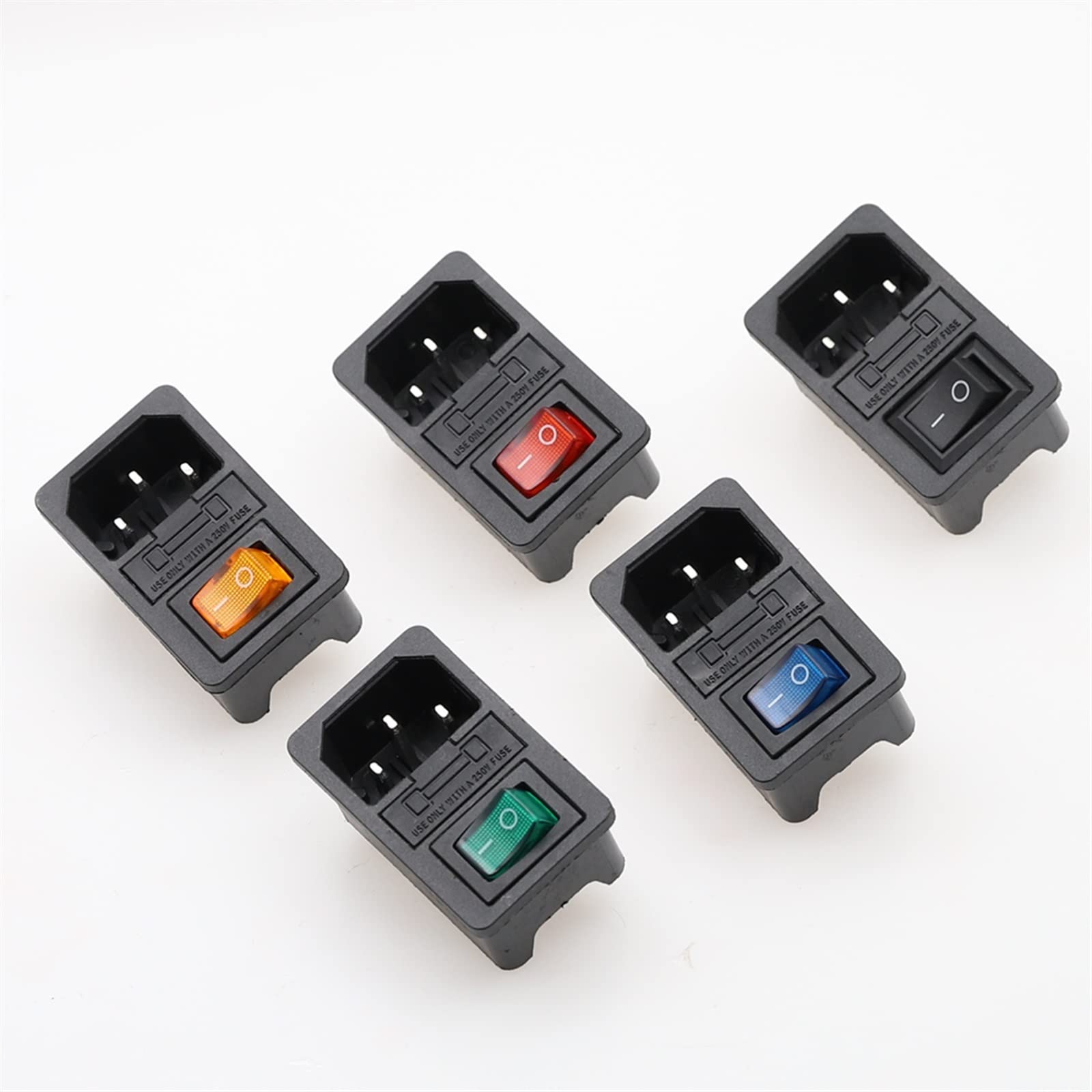 Inlet Module Plug Rocker Switch Power Socket C14 Power Inlet 1PC Rocker Switch Fused C14 Inlet Power Socket With ...