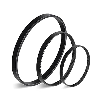 Vacuum Belt Set for Bissell ProHeat 2X Revolution Pet Pro Carpet Cleaner, Fits Models 1986, 2007, 2007P Series, Replace Parts 1611129, 1611130 & 1606428