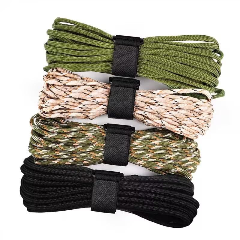 TNOMSNO 4 Stück 40m Paracord 4mm, Paracord Schnüre Seil 7 Kern-Strängen 33ft Type III Paracord Schnüre 100% Nylon Cord Hält bis zu 250kg Paracord 4mm für Outdoor Survival Camping Hundeleine