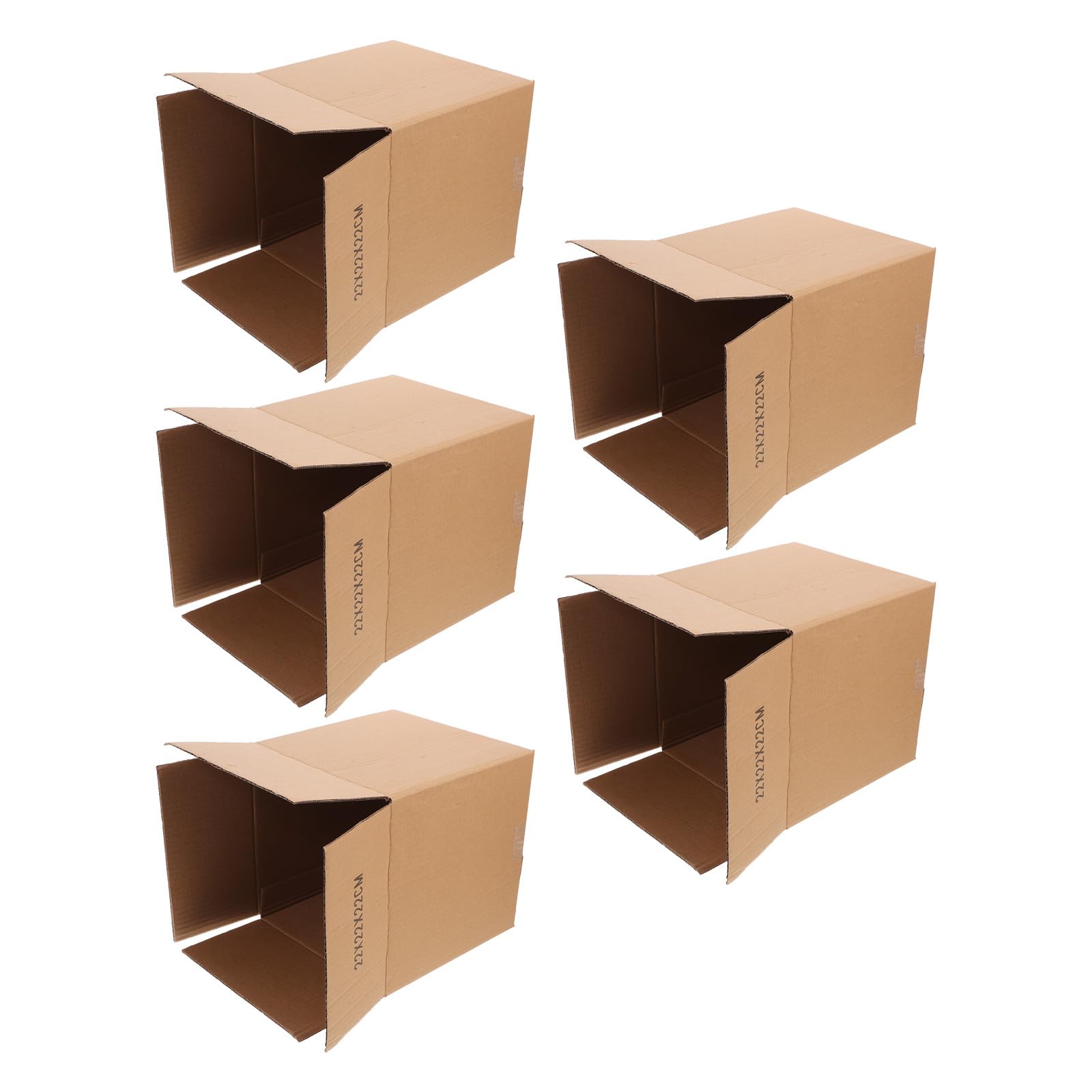 Cajas de cartón cuadradas BETOOKY extra resistentes de papel marrón para mudanza, 5 u